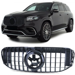 RACES grille (Sport) for Mercedes GLS X167 from 19, glossy black
