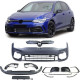 Body kit and visual accessories Sport front bumper + grille with LED strip for VW Golf 8 also R Line from 19 | races-shop.com