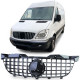 Body kit and visual accessories Sport radiator grille black gloss chrome for Mercedes Sprinter W906 06-13 | races-shop.com