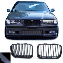 Sport radiator grille black gloss fits BMW 3 series E36 prefacelift 91-96
