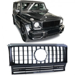 Sport grille front grille black gloss for Mercedes G Class W463 90-18