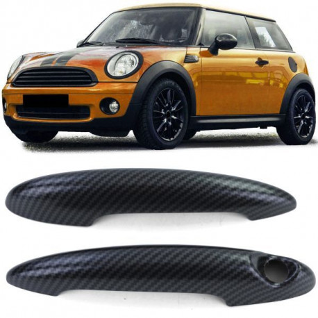 Body kit and visual accessories Door Handles Cover Carbon Look suitable for Mini R55 R56 R57 R58 R59 R60 R61 | races-shop.com