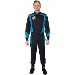 Racing suit RACES EVO III PRO, aqua blue