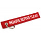 keychains Jet tag keychain "Remove before flight" | races-shop.com