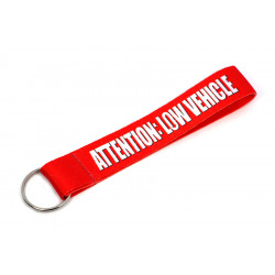 Short lanyard keychain "Low Vehicle" - Red