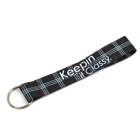 keychains Short lanyard keychain "Keeping it classy" - Grey | races-shop.com