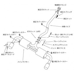 HKS Legamax Catback for Mazda RX-8