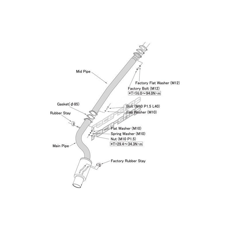HKS 03-06 EVO 8/9 Sport Cat-Back Exhaust