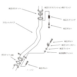 HKS Downpipe for Mitsubishi Lancer Evo 9