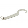 Coilover wrench keychain - stainless steel