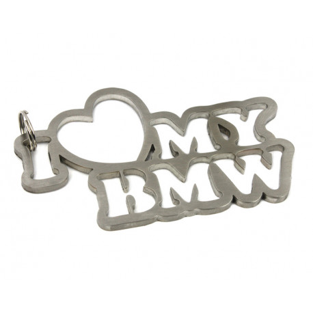 keychains I love my BMW keychain - stainless steel | races-shop.com