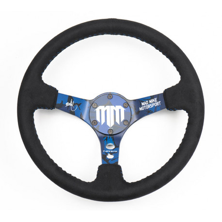 steering wheels NRG Reinforced 3-spoke alcantara Steering Wheel | races-shop.com