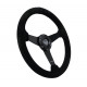 steering wheels NRG Sport 3-spoke suede Steering Wheel (350mm) - Black | races-shop.com
