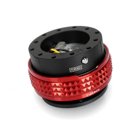 Universal quick release steering wheel hubs NRG GEN 2.1 quick release Pyramid Series, black/red | races-shop.com
