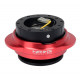 Universal quick release steering wheel hubs NRG GEN 2.2 quick release, black/red | races-shop.com