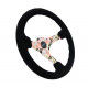 steering wheels NRG Reinforced 3-spoke suede Steering Wheel (350mm) - Floral Dipped | races-shop.com