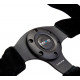 steering wheels 3 spoke steering wheel NRG RACE, 320mm, suede, 25mm offset, black | races-shop.com