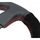steering wheels 3 spoke steering wheel NRG RACE, 320mm, suede, flat bottom, 25mm offset, black/grey | races-shop.com