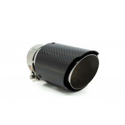Exhaust tip RACES CARBON 89mm, input 63.5mm - Gloss