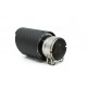 With one outlet Exhaust tip RACES CARBON 101mm, input 63.5mm - Matt | races-shop.com