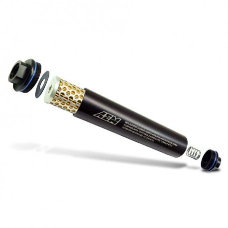 External AEM Universal High Volume Fuel Filter (AN10) | races-shop.com