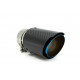 With one outlet Exhaust tip RACES CARBON 114mm, input 76mm - Gloss | races-shop.com