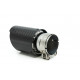 With one outlet Exhaust tip RACES CARBON 101mm, input 76mm - Gloss | races-shop.com