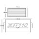 Externé Universal Deatschwerks fuel filter (AN10), 100-micron | races-shop.com