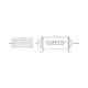 External Deatschwerks FF110 (AN8) universal fuel filter, 100-micron | races-shop.com