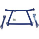 Strutbars Strut bar front lower - LANCER EVO 7-9 BLUE | races-shop.com