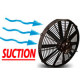 Fans 12V Universal electric fan RACES PRO 375mm (14") - suction | races-shop.com