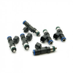Set of 6 Deatschwerks 750 cc/min injectors for Porsche 911 996 Turbo (01-05)