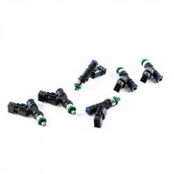 Set of 6 Deatschwerks 440 cc/min injectors for Porsche 911 996 Turbo (01-05)