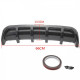 Body kit and visual accessories RACES Universal shark chin rear diffuser - Carbon | races-shop.com