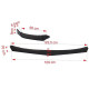 Body kit and visual accessories RACES universal front splitter (sharp), black | races-shop.com
