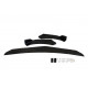 Body kit and visual accessories RACES Universal front bumper lip kit with side splitter (sharp/flat) - Black | races-shop.com