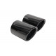 With one outlet Double exhaust tip, black chrome | races-shop.com