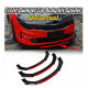 Body kit and visual accessories RACES universal front splitter, red, matt black | races-shop.com