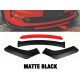 Body kit and visual accessories RACES universal front splitter, red, matt black | races-shop.com