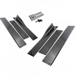 RACES Universal side skirt lip kit - Black