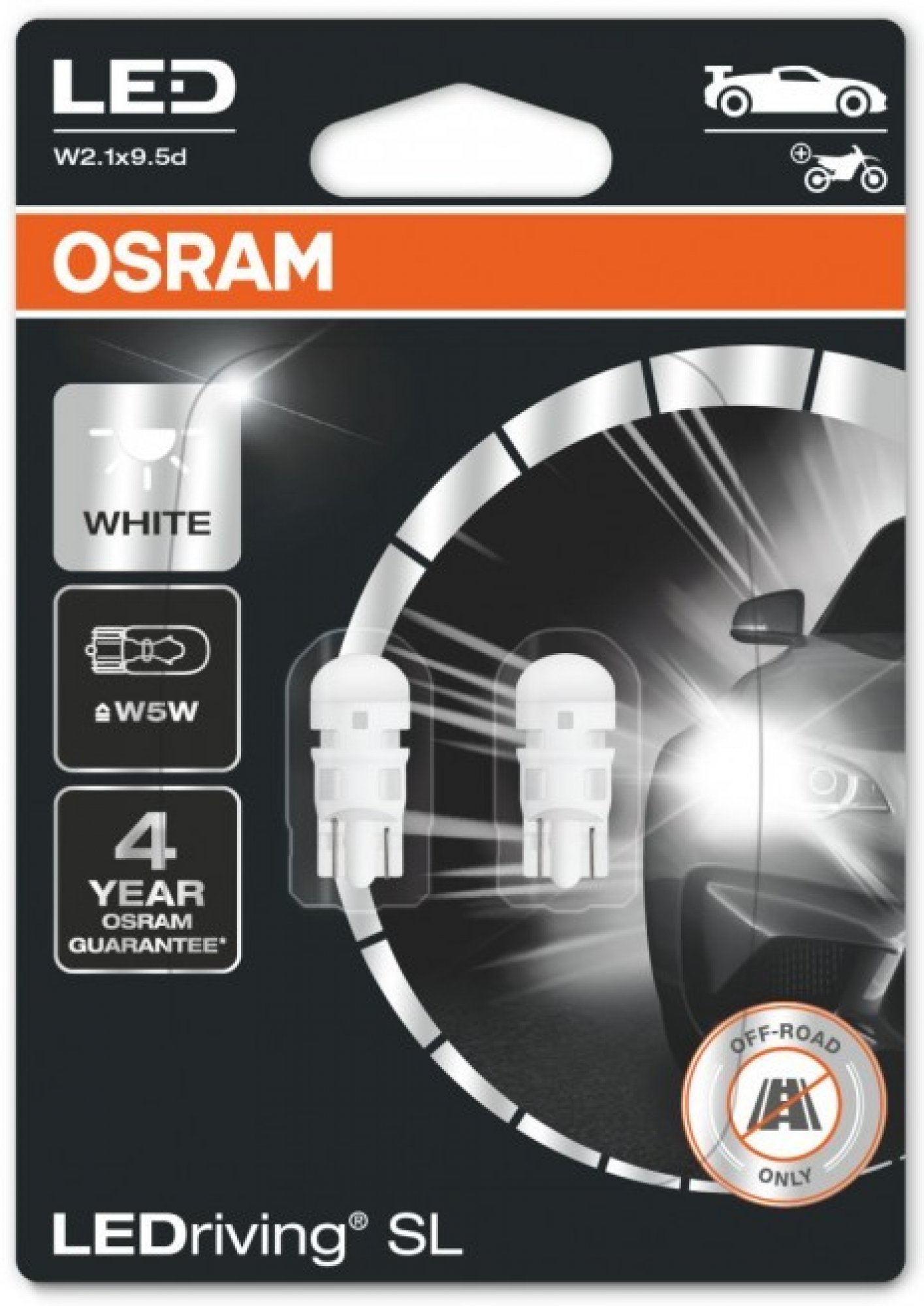 Osram LED interior lamps LEDriving SL W5W, white (2pcs)