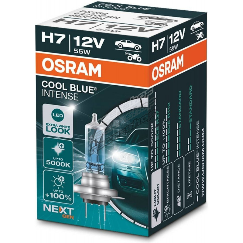 Osram halogen headlight lamps COOL BLUE INTENSE (NEXT GEN) H7