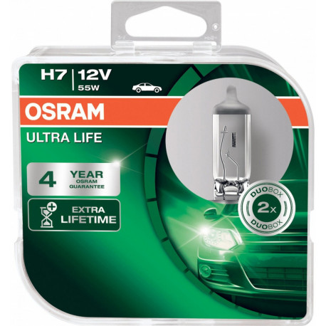 Bulbs and xenon lights Osram halogen headlight lamps ULTRA LIFE H7 (2pcs) | races-shop.com