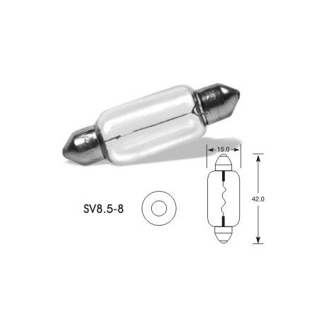 Bulbs and xenon lights ELTA VISION PRO 24V 18W car light bulb SV8.5-8 C5W (15x42mm) (1pcs) | races-shop.com