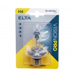 ELTA VISION PRO 12V 60/55W halogen headlight lamp P43t H4 blister (1pcs)