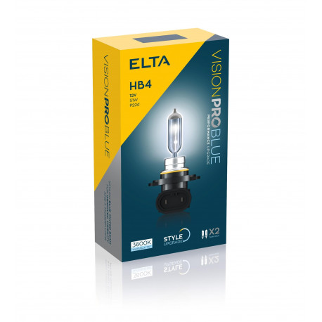 Bulbs and xenon lights ELTA VISION PRO 12V 51W car light bulbs P22d HB4 (2pcs) | races-shop.com