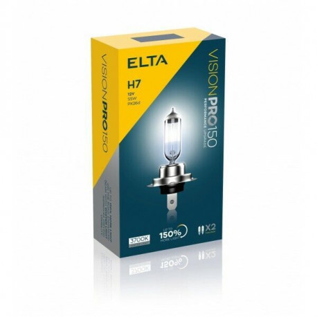Bulbs and xenon lights ELTA VISION PRO 150 12V 55W halogen headlight lamps PX26d H7 (2pcs) | races-shop.com
