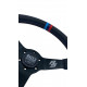 steering wheels Steering wheel RACES MOTORSPORT, 350mm, ECO leather, 65mm deep dish | races-shop.com