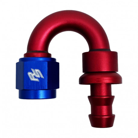 Fittings 180° Push lock Fitting AN4 180° | races-shop.com