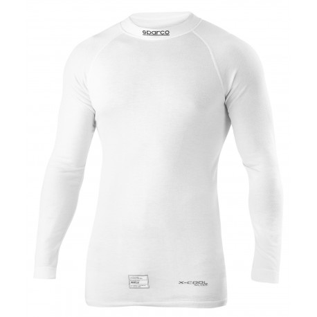 Underwear FIA fireproof long sleeve top SPARCO RW-7 DELTA, white | races-shop.com